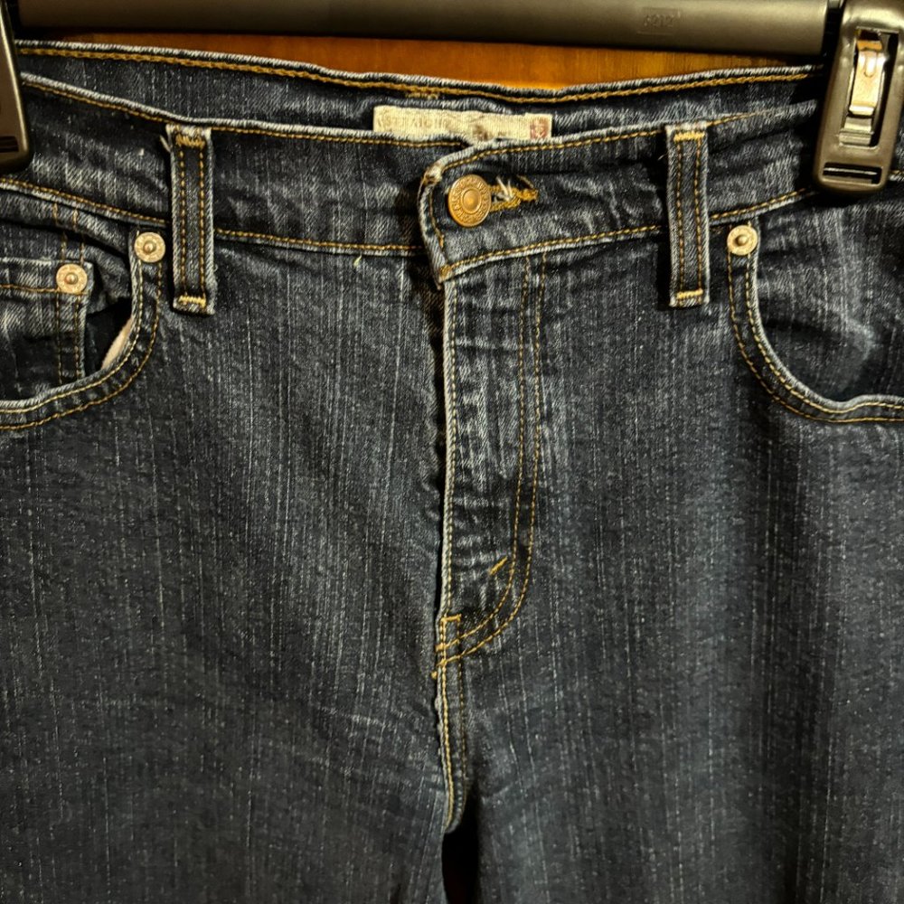 Levi’s 505 Straight Leg Dark Wash‎ Jean Size 12 M - Picture 4 of 12